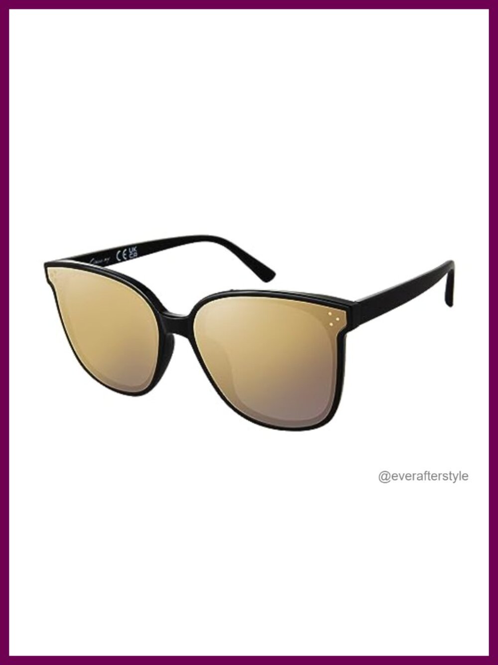 Cat Eye Sunglasses Retro Round UV400 Full Frame Lightweight